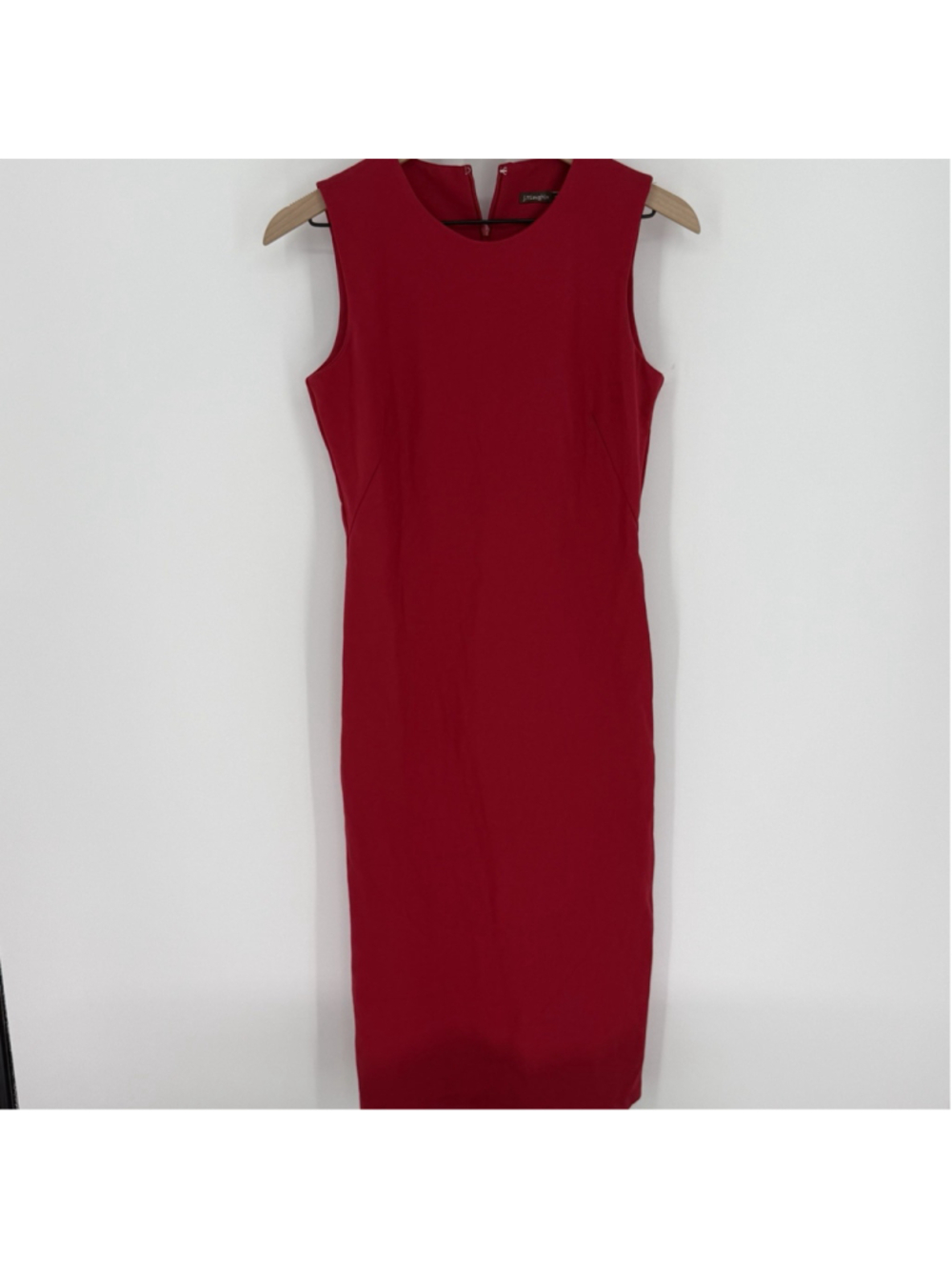 J. McLaughlin Red Sheath A-line Sleeveless Dress Women’s Size Small Lined